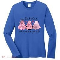 In October We Wear Cute Ghost S Cute Gift Women's Long Sleeve Shirt thumb 0