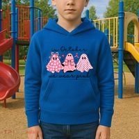 In October We Wear Cute Ghost S Cute Gift Kids Hoodie thumb 2