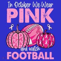 In October We Wear Football Breast Cancer Awareness Gift Women's Tank Top thumb 5