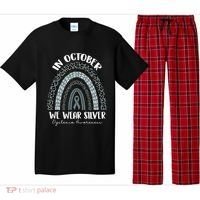 In October We Wear Silver Leopard Rainbow Dyslexia Awareness Pajama Set thumb 0