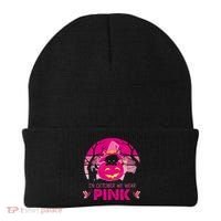 In October We Wear Pink Jack O Lantern Witch Cat Beanie thumb 0