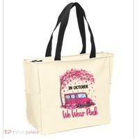In October We Wear Pink Mail Carrier Postal Workers Tote Bag thumb 2