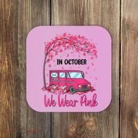 In October We Wear Pink Mail Carrier Postal Workers Coaster thumb 0
