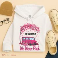 In October We Wear Pink Mail Carrier Postal Workers Hoodie thumb 4