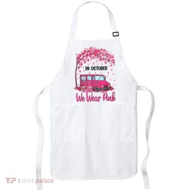 In October We Wear Pink Mail Carrier Postal Workers Apron