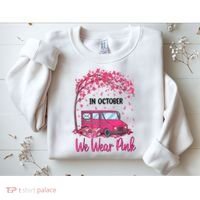 In October We Wear Pink Mail Carrier Postal Workers Sweatshirt thumb 2