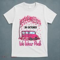 In October We Wear Pink Mail Carrier Postal Workers T-Shirt thumb 5