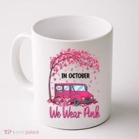 In October We Wear Pink Mail Carrier Postal Workers Coffee Mug thumb 0