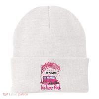 In October We Wear Pink Mail Carrier Postal Workers Beanie thumb 0