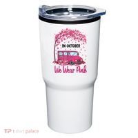 In October We Wear Pink Mail Carrier Postal Workers Tumbler thumb 0