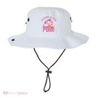 In October We Wear Pink Pumpkin Patch Breast Cancer Bucket Hat thumb 0