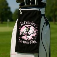 In October We Wear Halloween Party Great Gift Golf Towel thumb 2