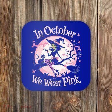 In October We Wear Halloween Party Great Gift Coaster