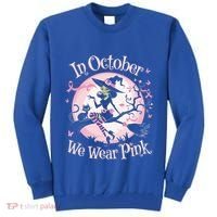 In October We Wear Halloween Party Great Gift Tall Sweatshirt thumb 0