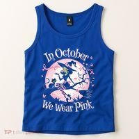 In October We Wear Halloween Party Great Gift Tank Top thumb 2
