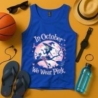 In October We Wear Halloween Party Great Gift Tank Top thumb 4