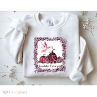 In October We Wear Pink Hummingbird Breast Cancer Awareness Sweatshirt thumb 2