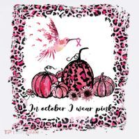 In October We Wear Pink Hummingbird Breast Cancer Awareness T-Shirt thumb 7