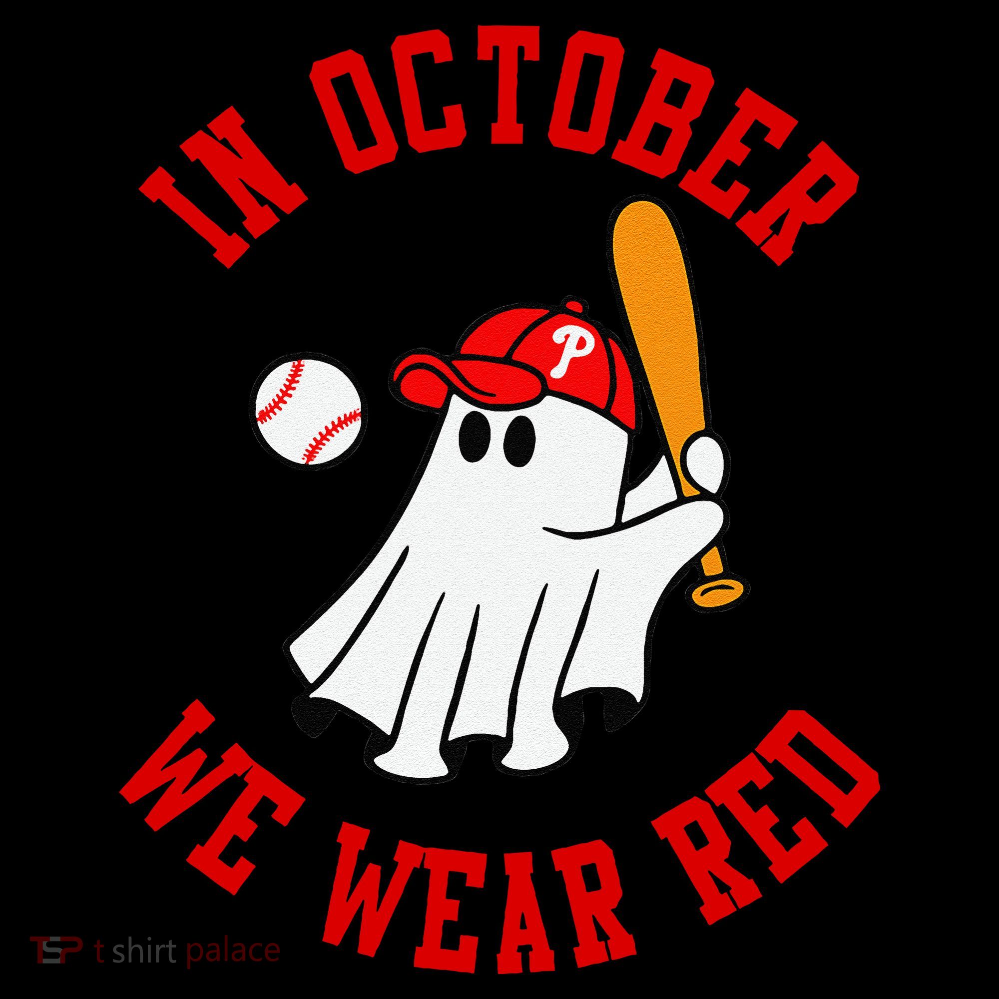 In October We Wear Red October Philadelphia Baseball Coffee Mug