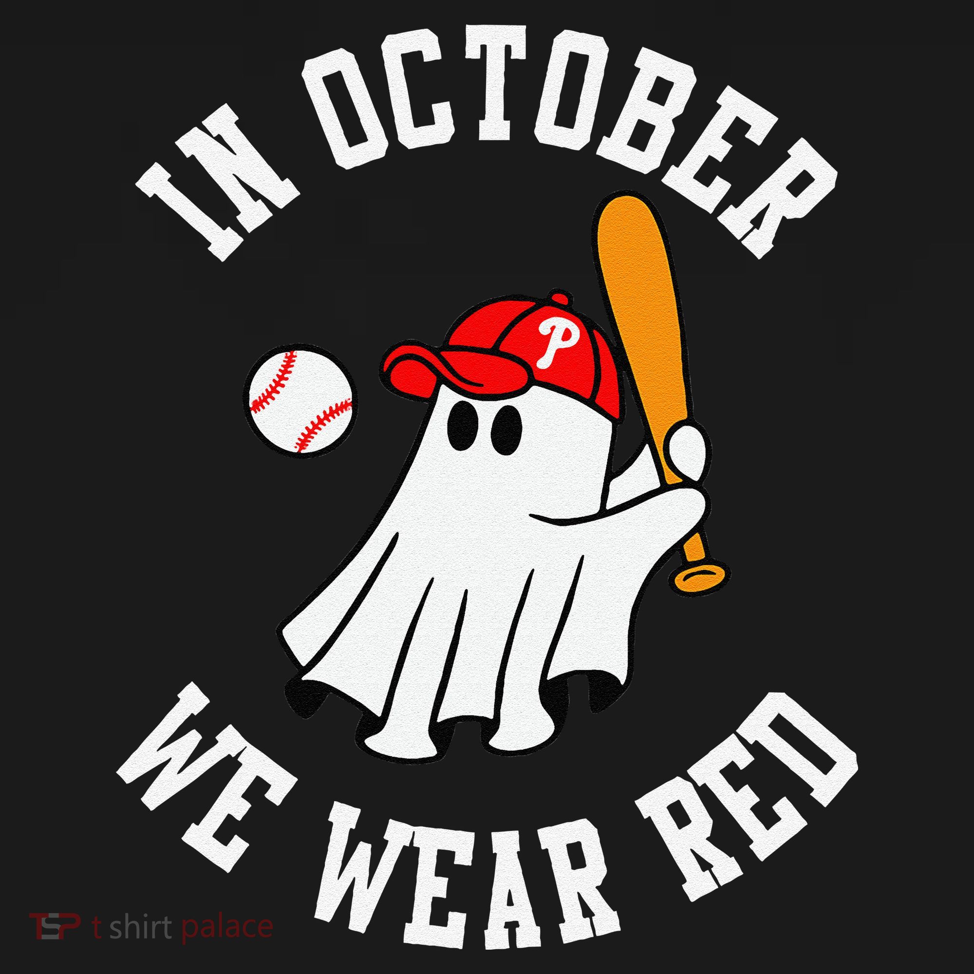 In October We Wear Red October Philadelphia Baseball Women's Hoodie