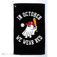 In October We Wear Red October Philadelphia Baseball Golf Towel thumb 0