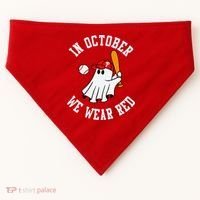 In October We Wear Red October Philadelphia Baseball USA-Made Doggie Bandana thumb 0