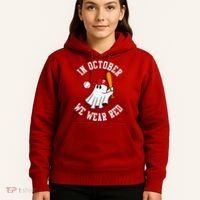 In October We Wear Red October Philadelphia Baseball Hoodie thumb 5