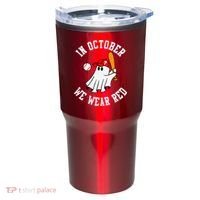 In October We Wear Red October Philadelphia Baseball Tumbler thumb 0