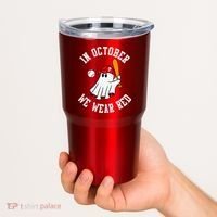 In October We Wear Red October Philadelphia Baseball Tumbler thumb 2