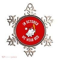 In October We Wear Red October Philadelphia Baseball Ornament thumb 0