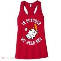 In October We Wear Red October Philadelphia Baseball Women's Tank Top thumb 0