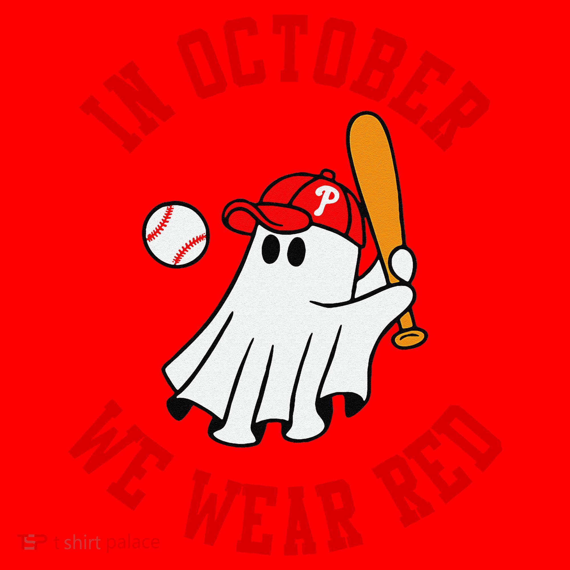 In October We Wear Red October Philadelphia Baseball Santa Hat