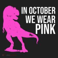 In October We Wear Pink Dinosaur T Rex Women's Sweatshirt thumb 2