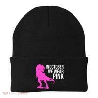 In October We Wear Pink Dinosaur T Rex Beanie thumb 0