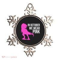 In October We Wear Pink Dinosaur T Rex Ornament thumb 0