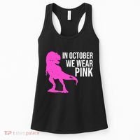 In October We Wear Pink Dinosaur T Rex Women's Tank Top thumb 0