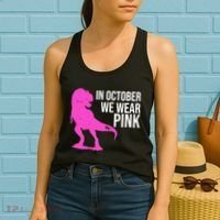 In October We Wear Pink Dinosaur T Rex Women's Tank Top thumb 2