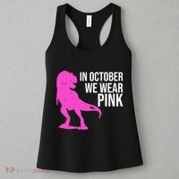 In October We Wear Pink Dinosaur T Rex Women's Tank Top thumb 3