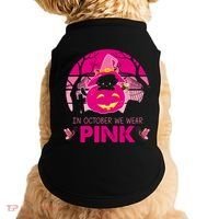 In October We Wear Pink Dinosaur Cat Witch Doggie Tank thumb 0