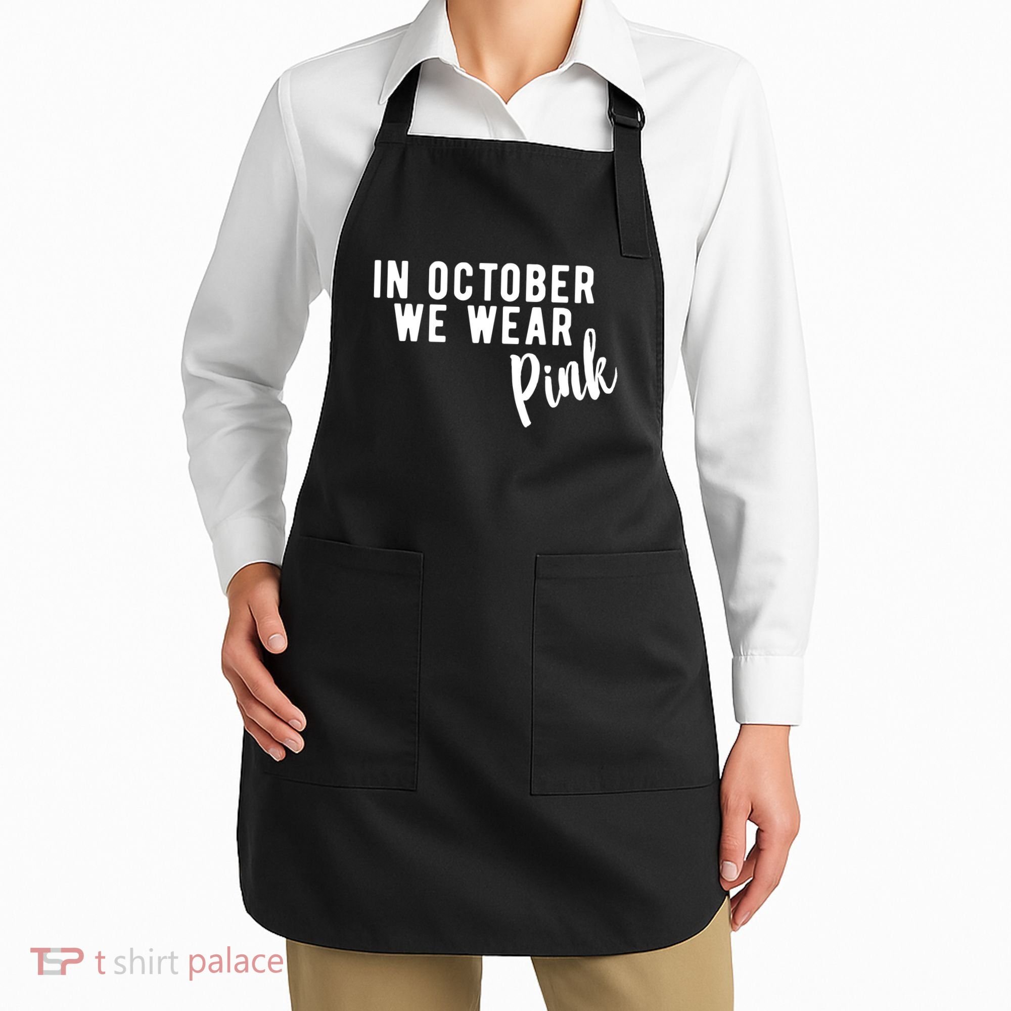 In October We Wear Pink Apron