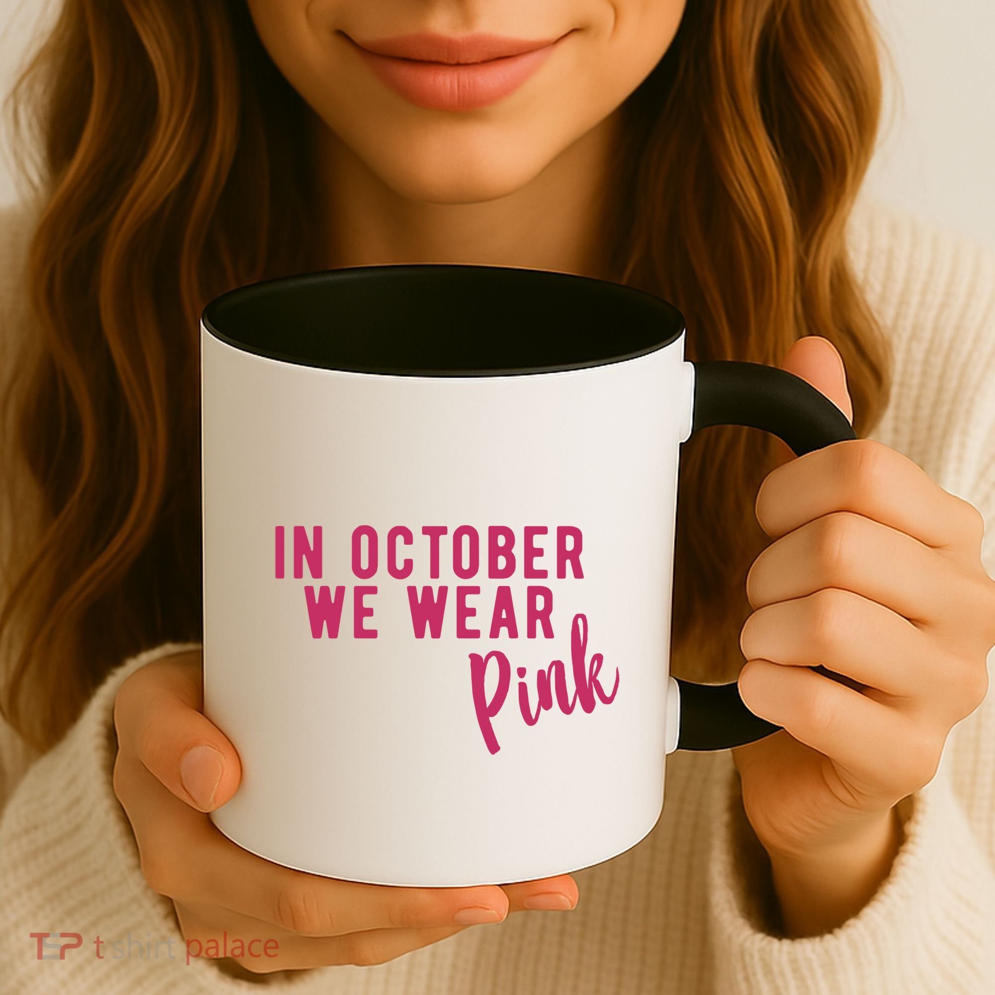 In October We Wear Pink Coffee Mug