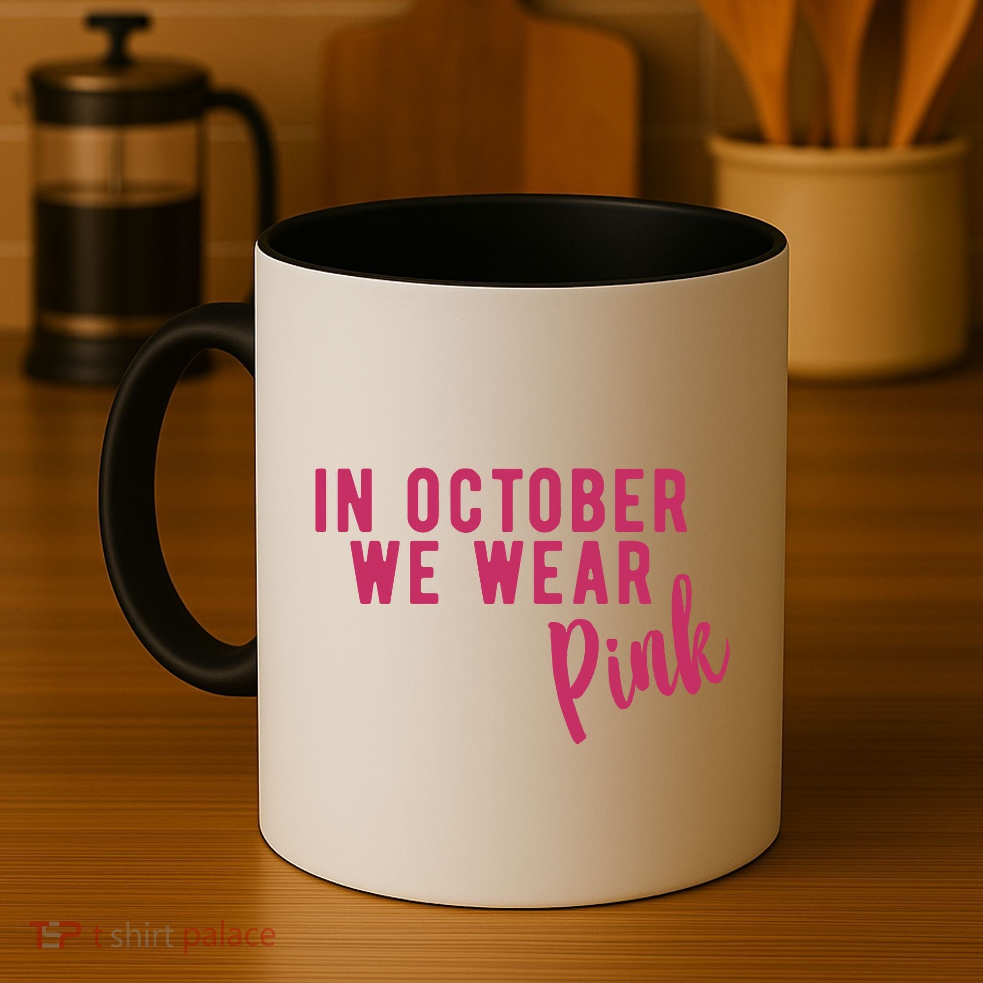 In October We Wear Pink Coffee Mug
