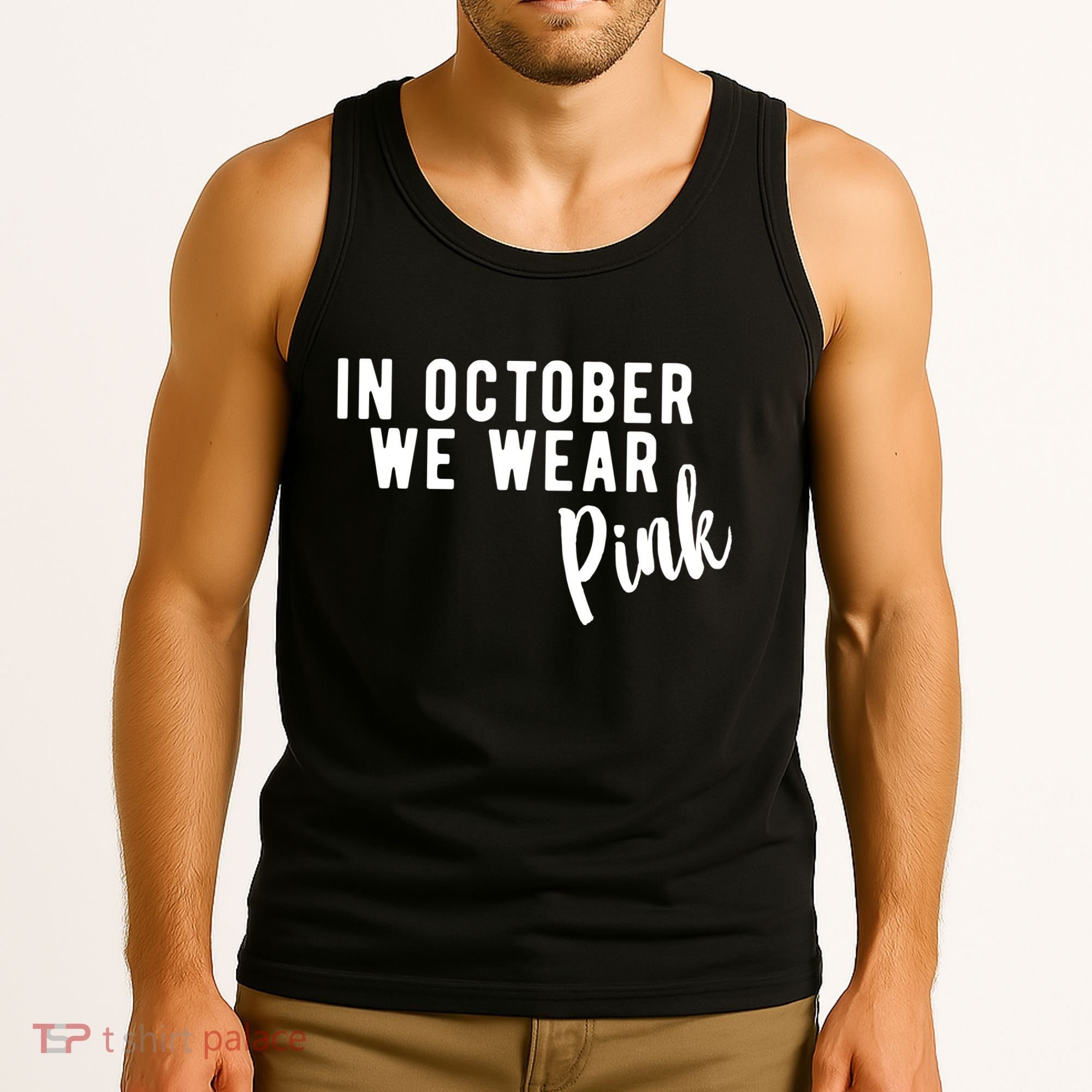 In October We Wear Pink Tank Top
