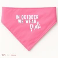 In October We Wear Pink USA-Made Doggie Bandana thumb 0