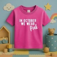 In October We Wear Pink Toddler T-Shirt thumb 3