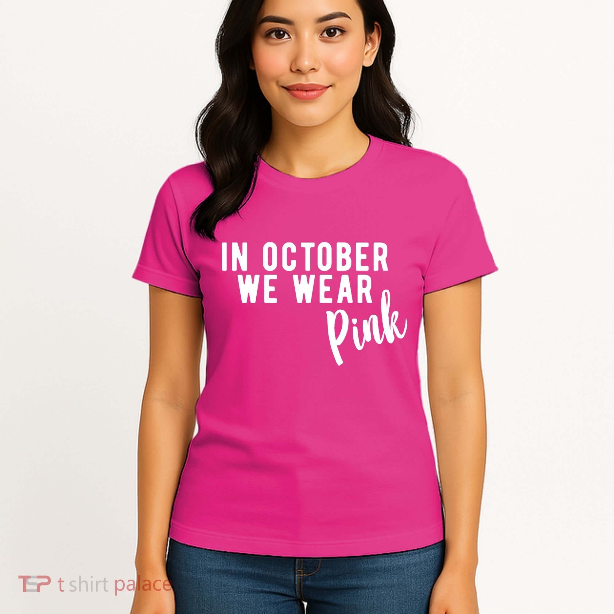 In October We Wear Pink Women's T-Shirt