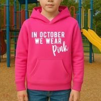 In October We Wear Pink Kids Hoodie thumb 2