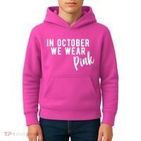In October We Wear Pink Kids Hoodie thumb 4