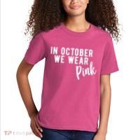 In October We Wear Pink Kids T-Shirt thumb 2