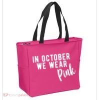 In October We Wear Pink Tote Bag thumb 2
